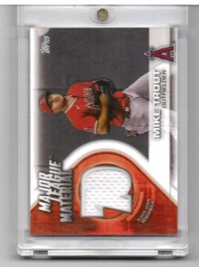Mike Trout 2021 Topps Series 1 Major League Material Game Used Jersey - MLM-MT - Bild 1 von 2