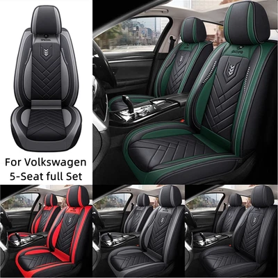 Juego completo de 5 asientos de cuero PU para Volkswagen Scirocco T-Cross Golf Jetta Foto 1 de 4