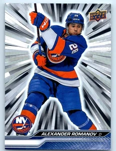 2023-24 Upper Deck Series 2 #366 ALEXANDER ROMANOV Outburst Silver - Picture 1 of 3