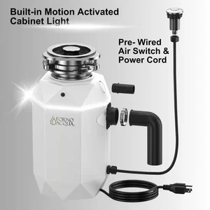 Bright Diamond Corded Moonstone 1 HP Continuous Feed Super Quiet Garbage Disposa - Picture 1 of 12