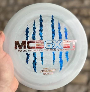 NEW Discraft Buzzz 6x Claw ESP - Blood Splatter W/ Blue Pebble Midrange Disc - Picture 1 of 4