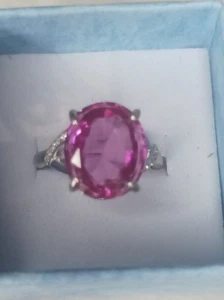 Anello Alessandrite Purple To Pink Taglio Ovale ct. 6,40 - Foto 1 di 4