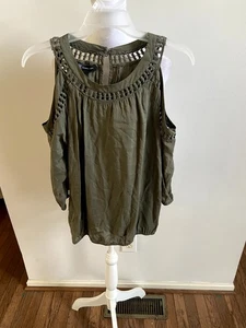 Mujer I.N.C International Concepts Fuera del Hombro Encaje Algodón/Rayón Talla M - Imagen 1 de 6