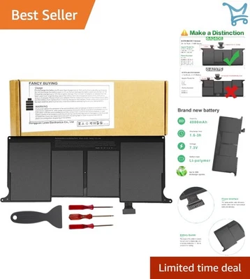 Bateria de laptop polímero de lítio 4800mAh para MacBook Air 11"" A1370 início de 2014 - Imagem 1 de 4