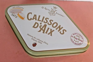 Frankreich Pralinenschachtel Marzipan Calissons d'Aix leer ca. 22 x 15 x 4cm - Bild 1 von 5