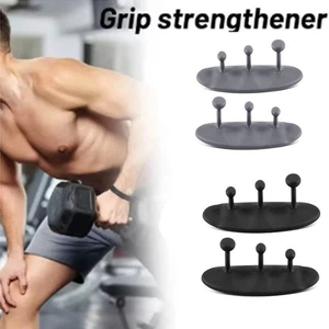 1 Pair 3-finger Weight Lifting Grips Anti-slip Dumbbell Grippers Weight Lifting - Picture 1 of 15