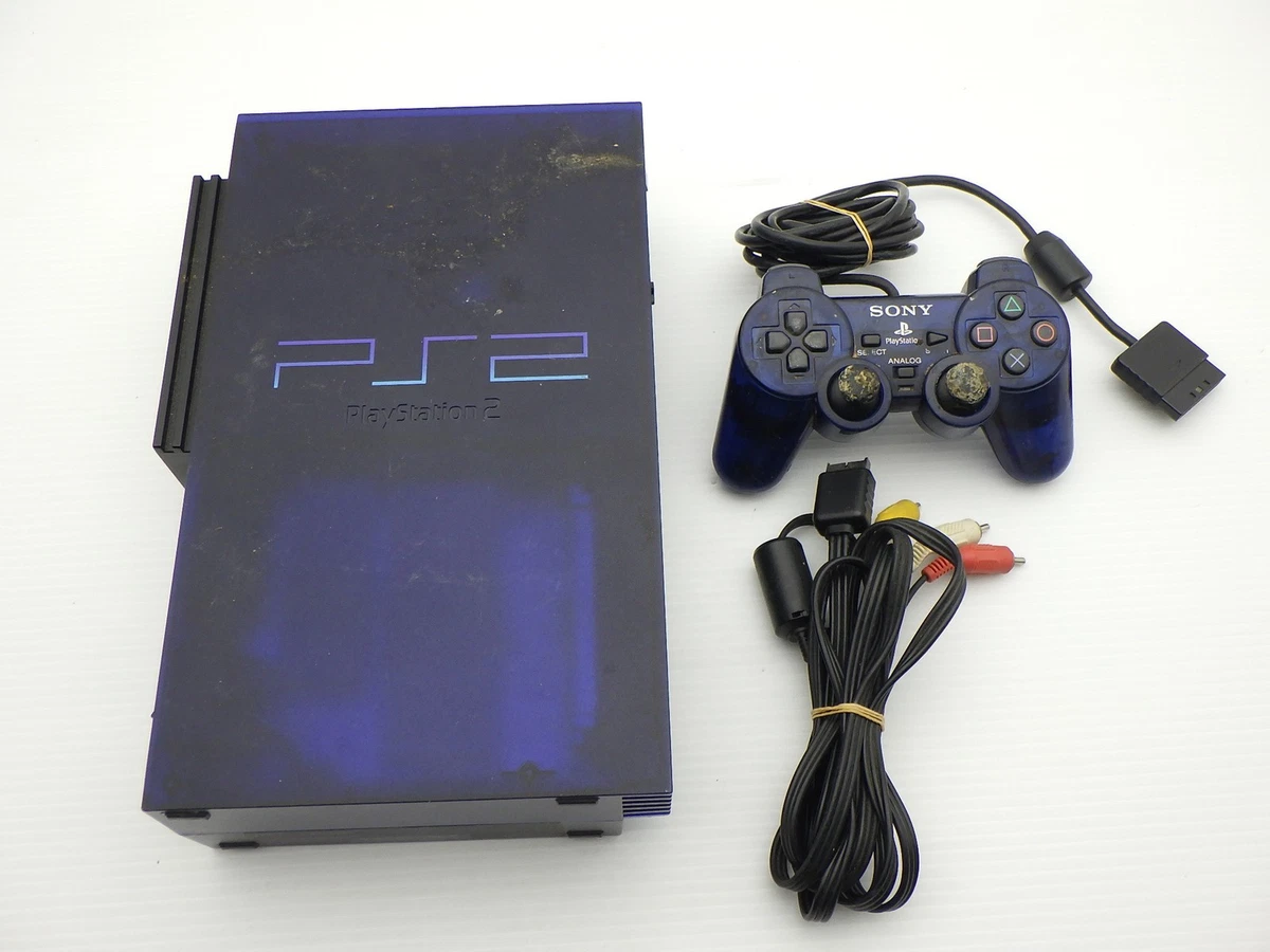 索尼PlayStation 2 蓝色视频游戏机| eBay