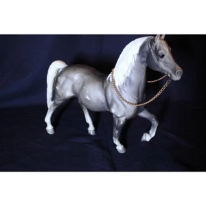 Vintage Breyer Horse 110 Cheyenne Western Prancing Smoke Grey with Reins #110 - Picture 1 of 4
