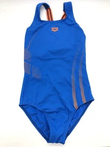 Arena Girls' Swimsuit One-Piece SHADOW, PIX Blue-Mango, 10-11 Years - Picture 1 of 4