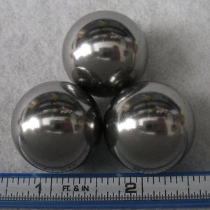 Three 1 Inch Monkey Fist Tactical Core  Steel Balls  Machinable Drillable Steel - Picture 1 of 2