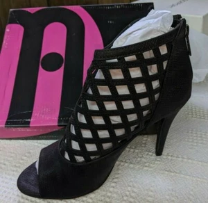 Michael Antonio Womens Hunni Black Ankle Boots Size 10 (787854) - Picture 1 of 8