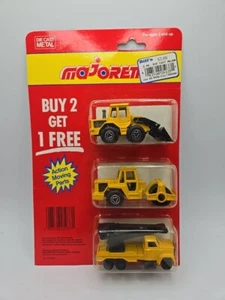 MAJORETTE BUY 2 GET 1 CONSTRUCTION ROLLER, FRONT END LOADER, & BUCKET TRUCK - Picture 1 of 5
