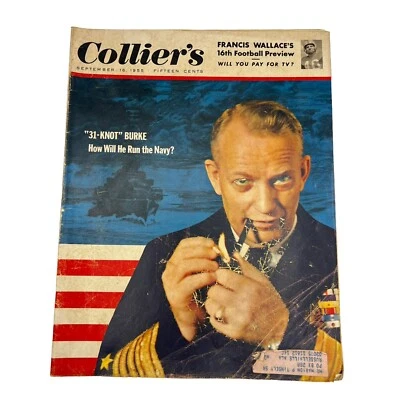 September 16 1955 Collier's Magazine 31-Knot Burke Sophia Loren Navy Coelacanth Foto 1 de 4