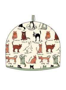 HIGHLANDS TEA COSY / TEAPOT COVER CAT INSULATED TEA POT NOVELTY KITCHEN COVER