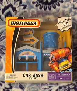 Matchbox "Car Wash Playset" Neu 2006 Sammlerstück mit weißem Diecast Auto - Bild 1 von 9