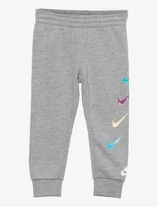 Nike Little Girls Sportswear Fleece Pants DK Grey Heather Size M ( 6 ) New - Picture 1 of 11