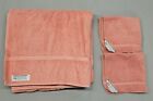 Vintage Lot JC Penney Towels 1 Bath 1 Wash Dark Rose Pink Made in USA