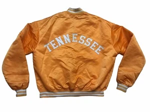 Vintage Tennessee Volunteers Jacket Factory Orange Satin Jacket - Size XL - Picture 1 of 8