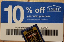 Lot of (100) LOWES Coup0ns 10% OFF At Competitors ONLY notLowes Exp Feb 2021