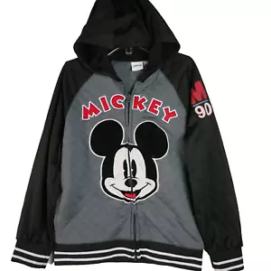 Disney Mickey Mouse Boys Size 7 Full-Zip Hooded Varsity Bomber Jacket - Picture 1 of 13
