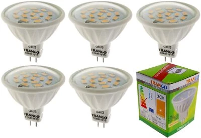 5er Pack 5 Watt LED Leuchtmittel GU5.3 MR16 12 Volt dimmbar MR1615-5 Trango  - Bild 1 von 2