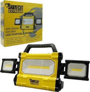 50W 5000lm LED Work Light Site Flood Light with Side Lights & IP54 Rating - Picture 1 of 11