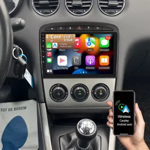 64GB Android 13 Carplay Autoradio Für Peugeot 308 408 2007-2015 GPS Navi WIFI 9" - Bild 1 von 18