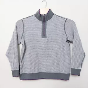 Robert Graham Pullover Mens Size Large 1/4 Quarter Zip Mock Neck Reversible - Picture 1 of 9