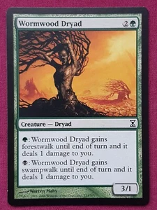 Magic The Gathering TIME SPIRAL WORMWOOD DRYAD green card MTG - Picture 1 of 2
