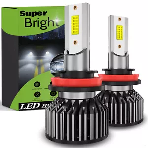 Kit de bombillas LED súper brillantes H11 8000K blancas 330000LM haz alto/bajo - Imagen 1 de 12