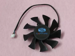 75mm Sapphire XFX HD 4870 5850 6850 Fan Replacement 39mm 4Pin FD8015H12S R88b - Picture 1 of 3
