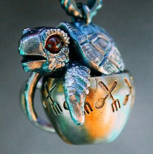 Sea Turtle Pendant. 925 silver necklace. Handmade necklace, Unique Jewelry.