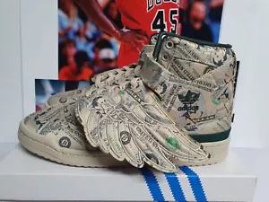 Adidas JEREMY SCOTT Forum Wings 1.0 Money Uomo UK 10 EUR 44 2/3 (Q46154) - Foto 1 di 8