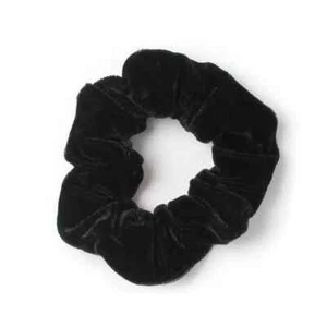 New Ladies Womens Girls Hair Bobble 10cm Plain Velvet Elastic Stretchy Scrunchy - Picture 1 of 3