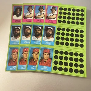1981 Topps Scratch Off (Unscratched) Tom Seaver #107 - 4 CARD LOT (PH) - Picture 1 of 2