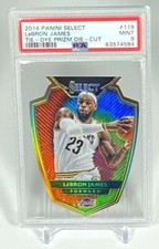 2014 Panini Select Lebron James Tie-Dye Prizm Die Cut Card #119 /25 - PSA 9