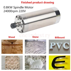 Water Cooled Spindle Motor φ65mm 0.8KW 220V 24000rpm ER11 CNC Milling Equipments - Picture 1 of 12