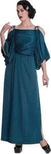 Hell Bunny SHOREDITCH Vintage Fledermausärmel MAXI Tunikakleid Grün Dress - Bild 1 von 3