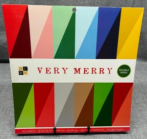 DCWV 12x12 MUY ALEGRE Cartulina Premium Pila Álbum de Recortes 40 Hojas Nuevo - Imagen 1 de 8