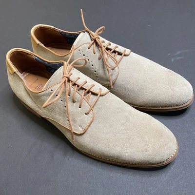 Johnston & Murphy  Sheepskin Suede Light Tan #20-5812 Size 12 Classic Old Money - Image 1 of 4