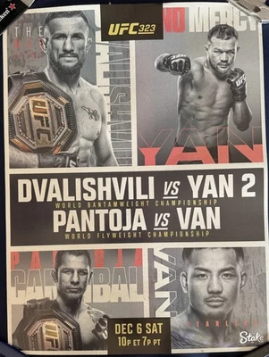 Póster promocional UFC 323 Dvalishvili vs Yan 2 Foto 1 de 2