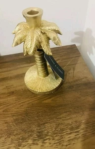 BINB Next Clarke & Clarke Gold Taper Candle Holder Home & Office Decor - Picture 1 of 4