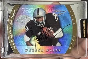 2000 Quantum Leaf Marcus Allen 81/100 All Millennium Team AUTO NM+ #amt-ma cc17 - Picture 1 of 6