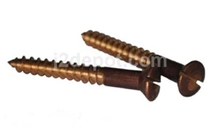 Fessura per viti in legno bronzo siliconico ovale 8 x 1" (100 pezzi) - Foto 1 di 1