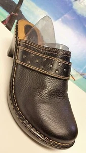 BOC BORN  Womens Black Leather Comfort Clog 9/40.5  "Beautiful" - Picture 1 of 9