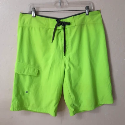 MOSSIMO Supply Co Hombres Talla 36 36x11 Bañador Board Shorts Verde Neón 5230 Foto 1 de 4