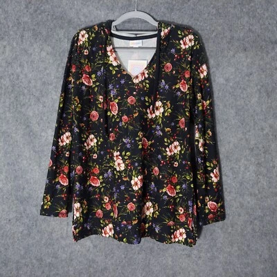 Top Pullover Lularoe S Eliza Simply Floral Con Capucha Aberturas Cepillado Elástico Informal Foto 1 de 4