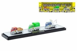 🔥M2 MACHINES 2024 MOONEYES 1960 VW SINGLE CAB TRUCK-CANVAS-TOW SET R81 24-34 - Picture 1 of 1
