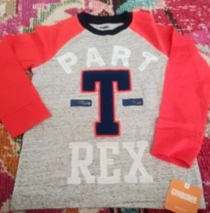 NEW NWT Gymboree boys 4t long sleeve shirt Par T REX trex dinosaur fall winter - Picture 1 of 2