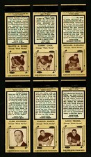 1935-36 TYPE 4 DIAMOND MATCHBOOK CHICAGO BLACKHAWKS 6 DIFFERENT FULL STRIKERS HQ